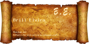 Brill Elvira névjegykártya